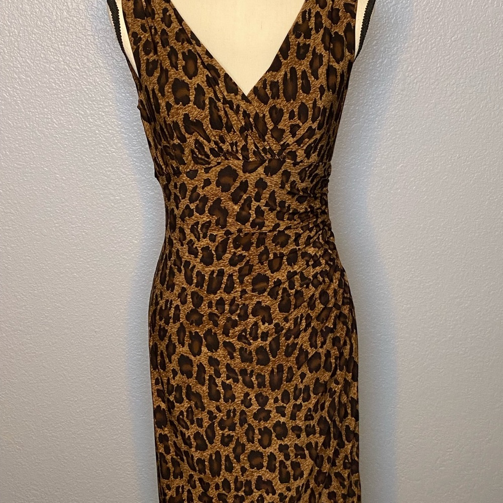 Ralph Lauren cheetah sleeveless dress